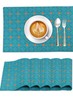Ruvanti Placemats for Dinning Table. 100% Cotton 13x19 Placemats Set of 12 gallery