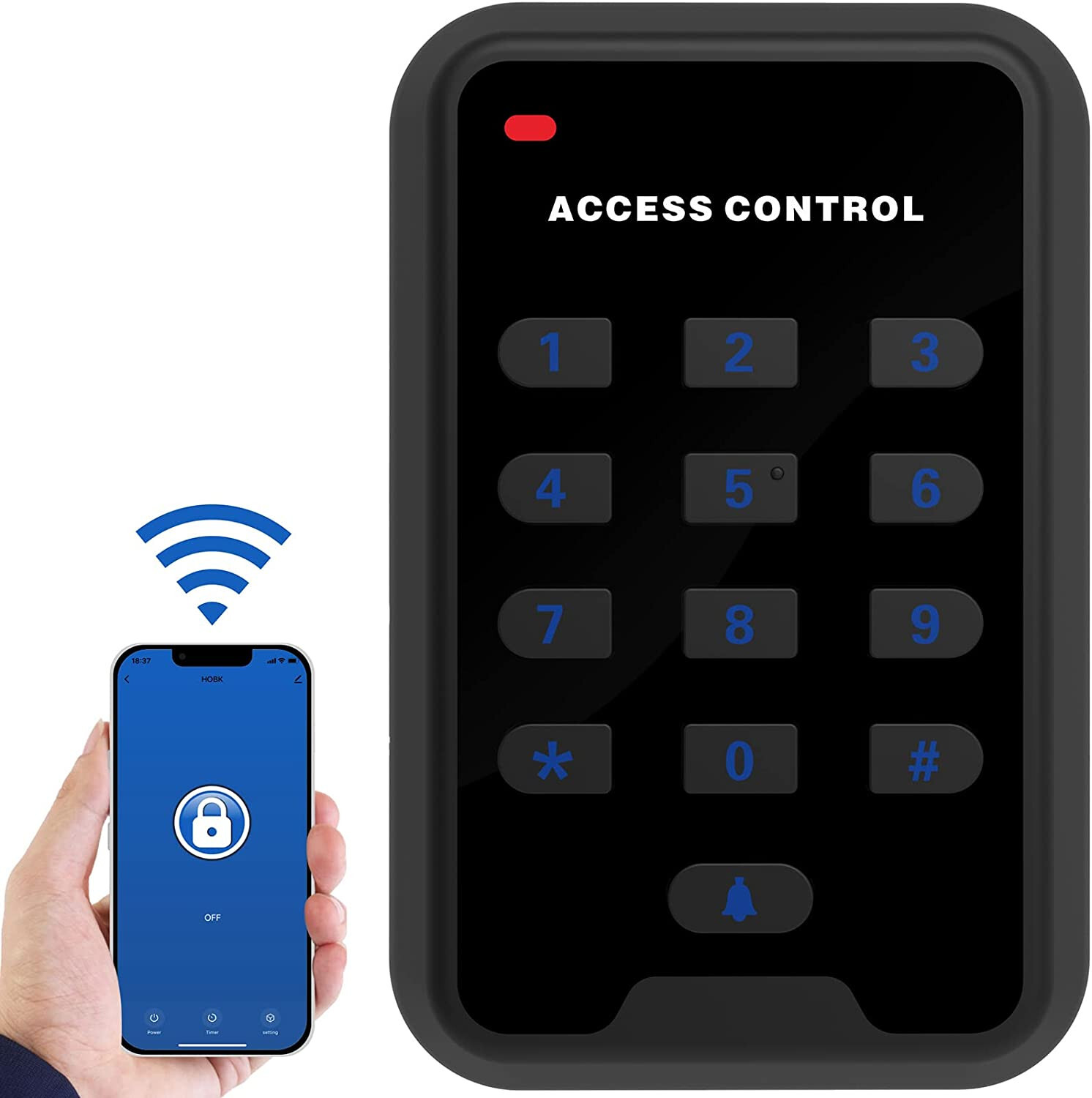 WiFi Door Access Control Keypad Compatible with Tuya Smart App 2.4GHz gallery