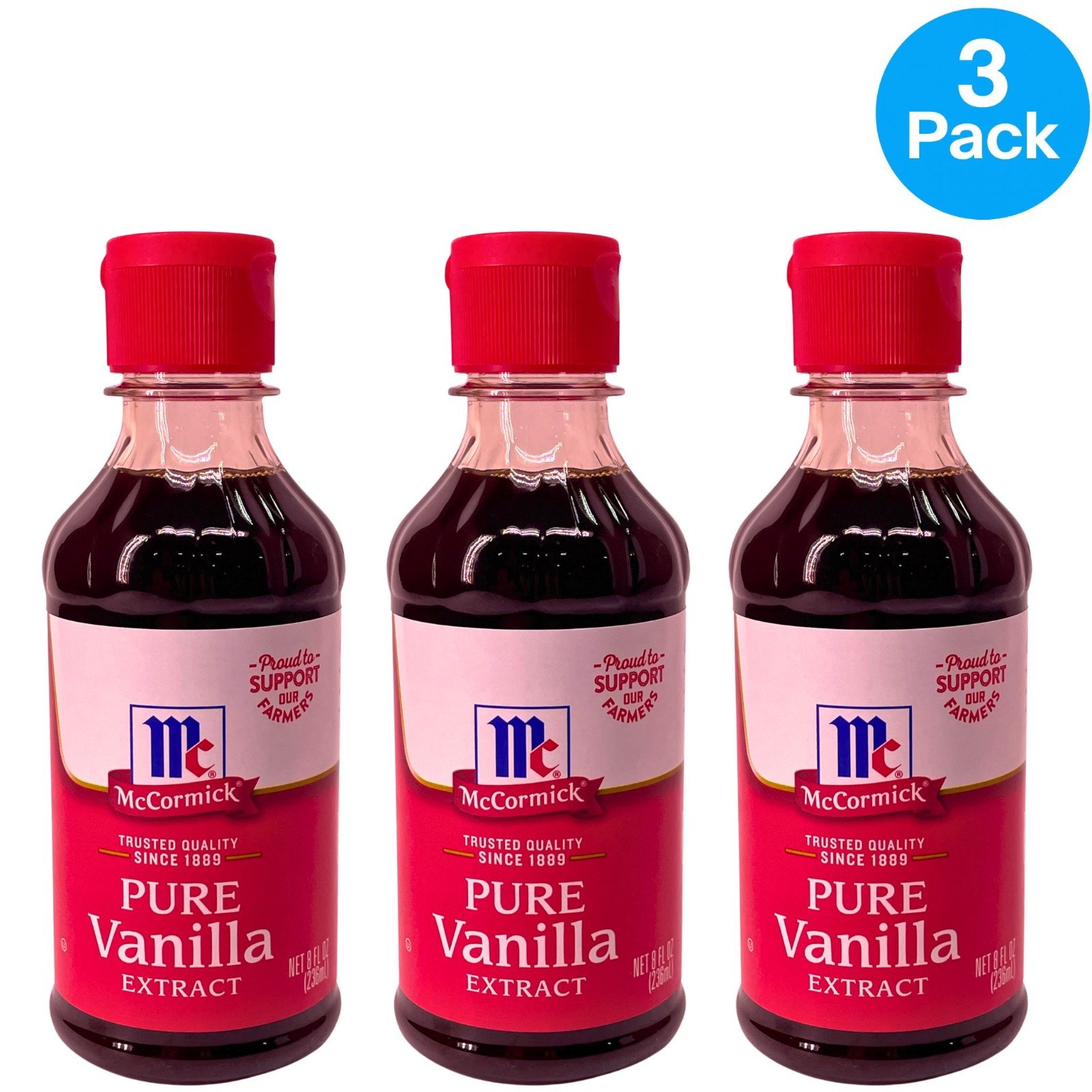 McCormick Pure Vanilla Extract 8oz 3-Pack Exp Jan 06, 2030 gallery