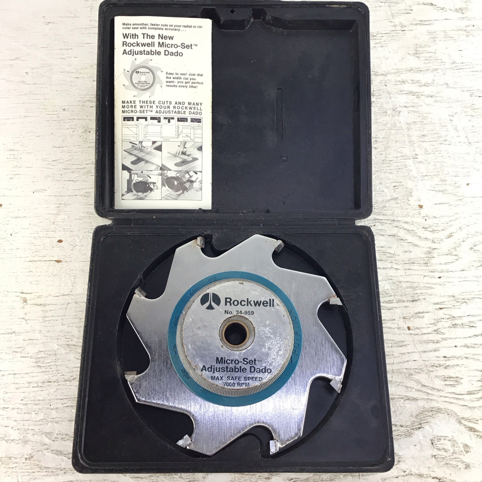 Rockwell 34-959 Micro Set Adjustable Dado 7000 RPM 6-1/2" 8 teeth gallery