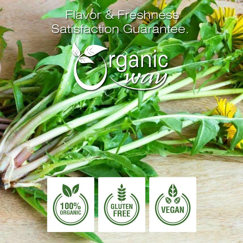 Organic Way Dandelion Leaf Powder - Herbal Tea| Organic, Kosher & USDA Certified gallery