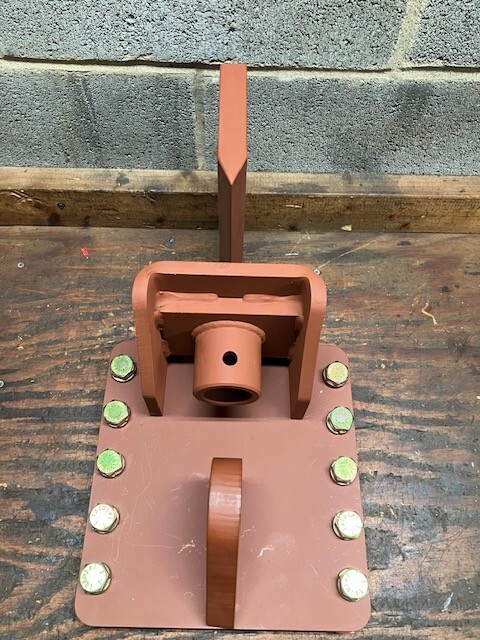Log Splitter Slide Wedge Push Plate hydraulic cylinder Mount 8" beam Socket Mt gallery