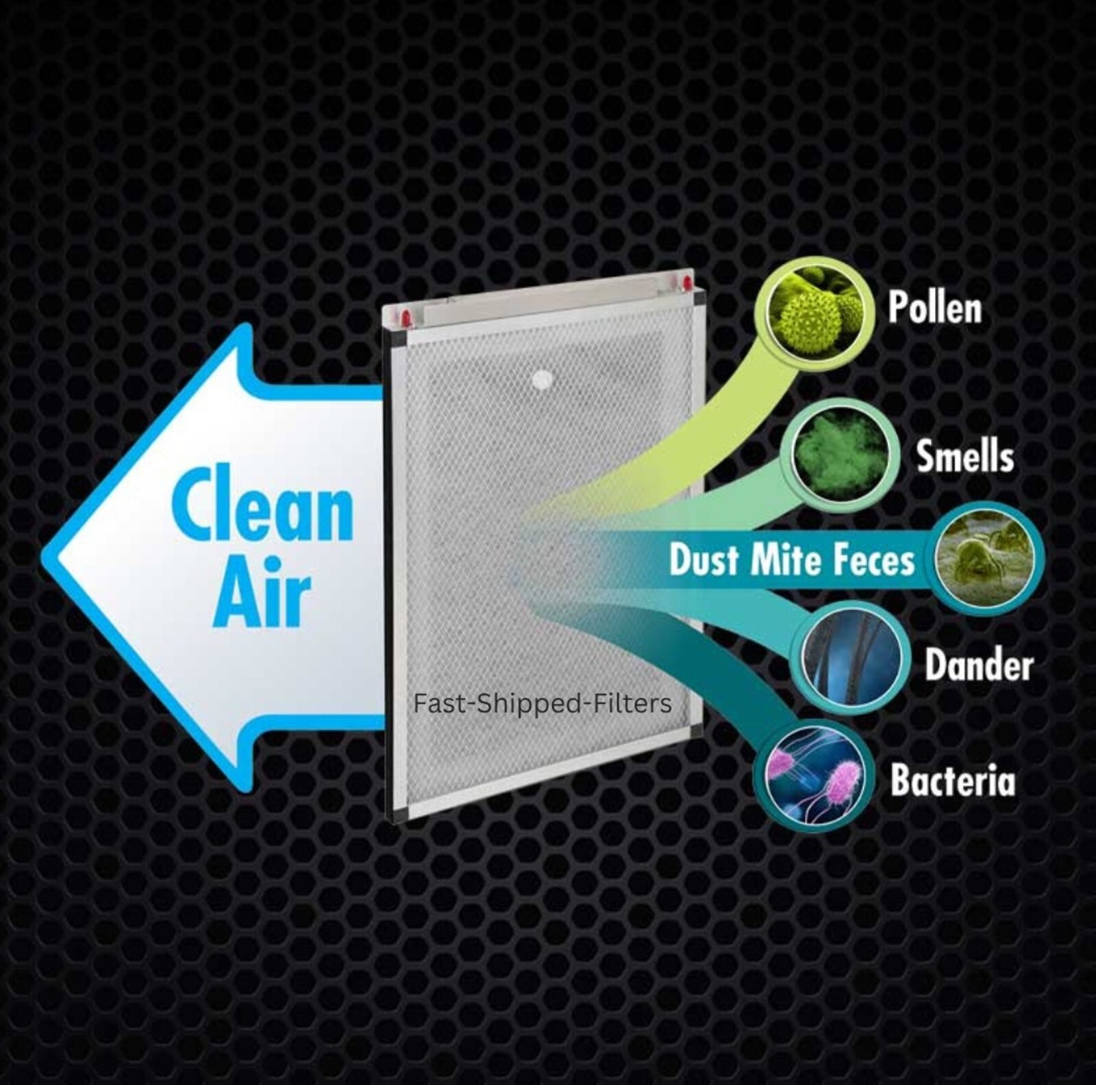 Fast-Shipped-Filters 10 Pack Biologic3 Air Cleaner Replacement Filters Blue gallery