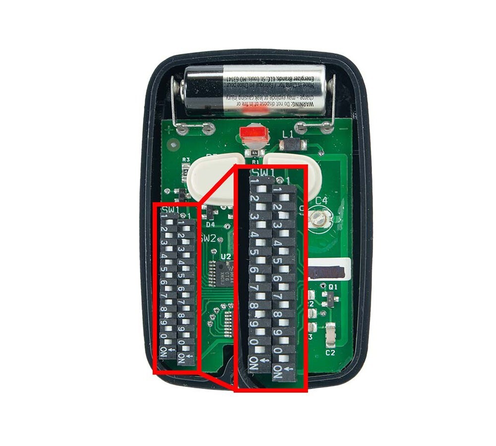 Digi-Code 5072 2 Button Garage Door Opener Remote 310 MHz Stanley Compatible gallery