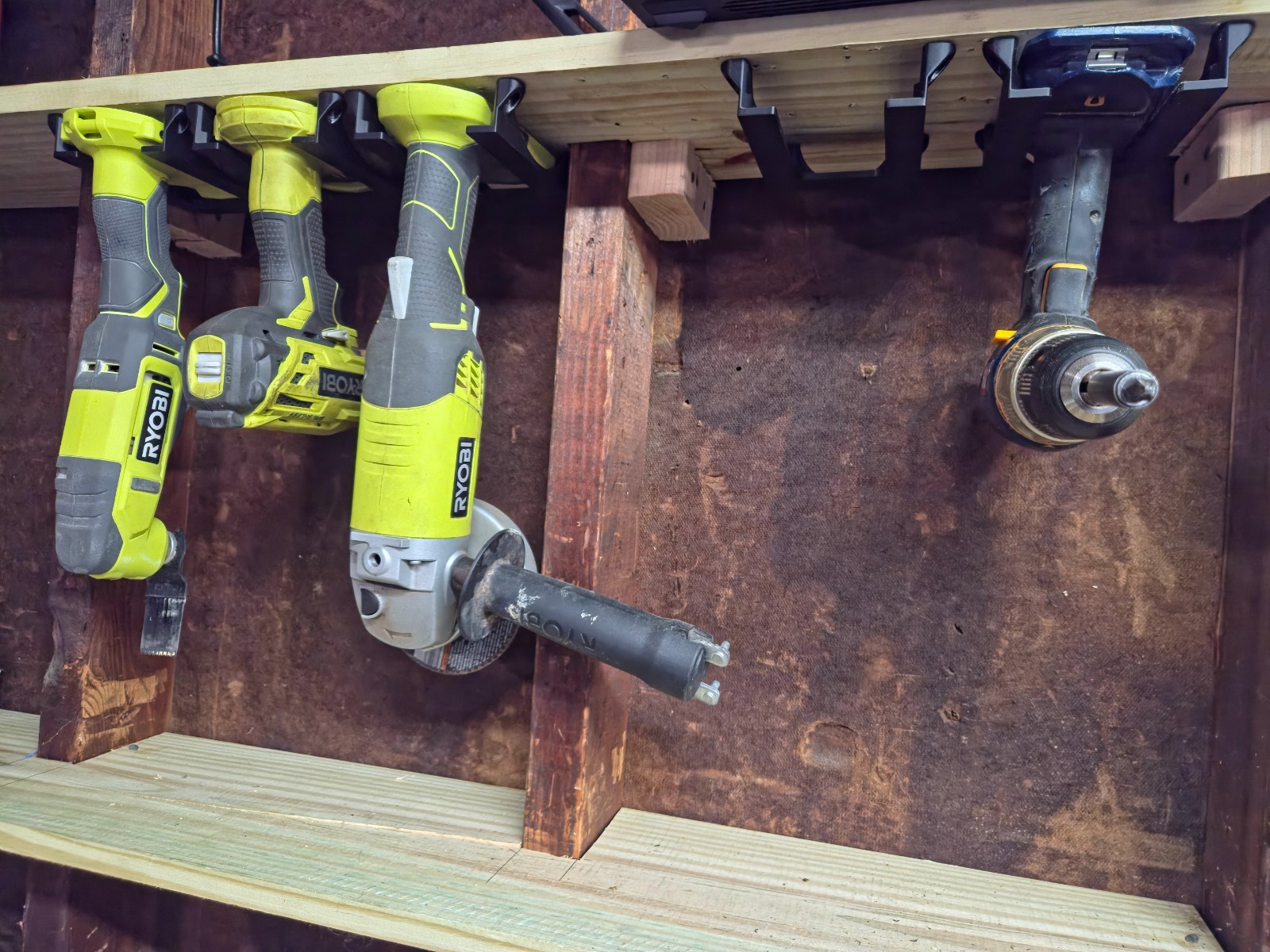 Under-Shelf Tool Holder Mounts For RYOBI 18V ONE+ USA-Made gallery