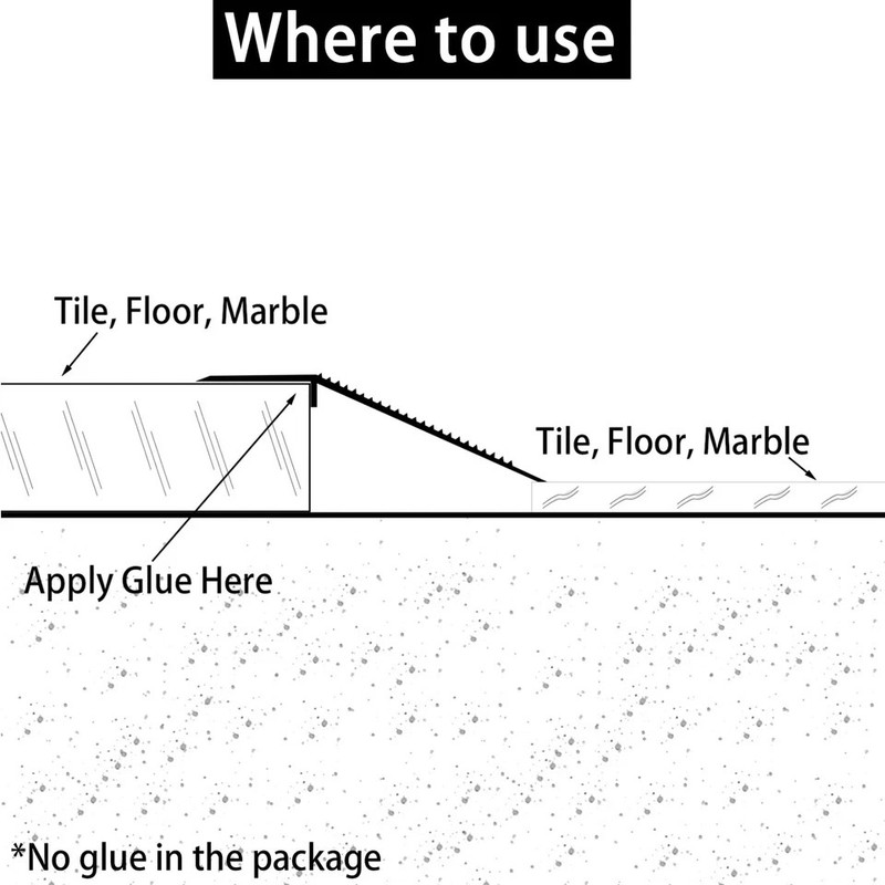Aluminum Floor Transition Strip Flooring Reducer Suitable For Doorways Threshold gallery