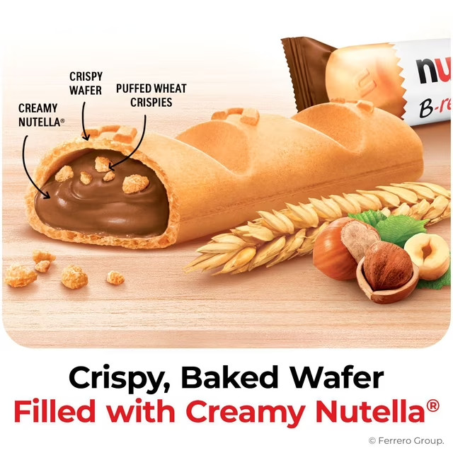 Nutella B-Ready, Snack Bars, Hazelnut Spread With Cocoa, 36 ct. FREE shipping gallery