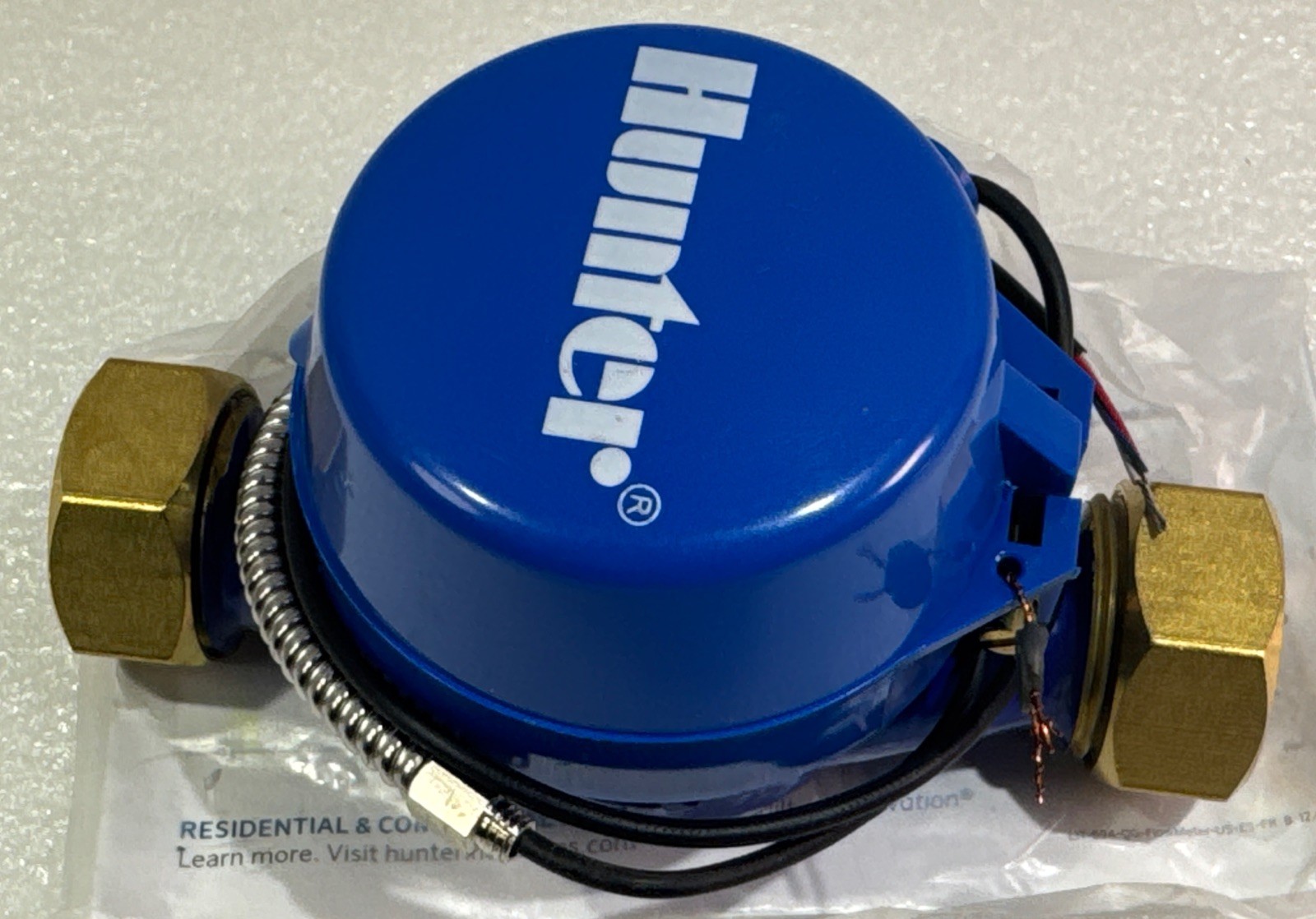 Hunter HC075FLOW 3/4 Inch Stainless Steel Flow Meter for Hydrawise HC Pro-HC HCC gallery