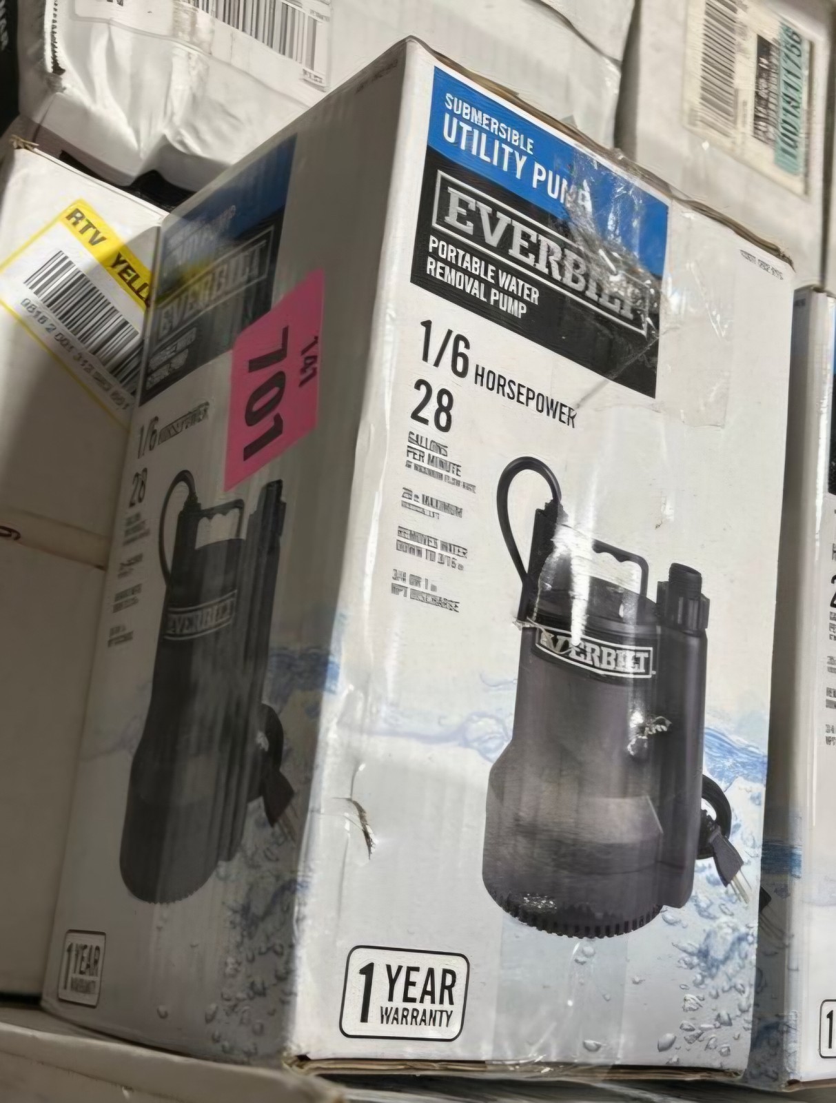 NIB 1/6 HP Plastic Submersible Utility Pump gallery