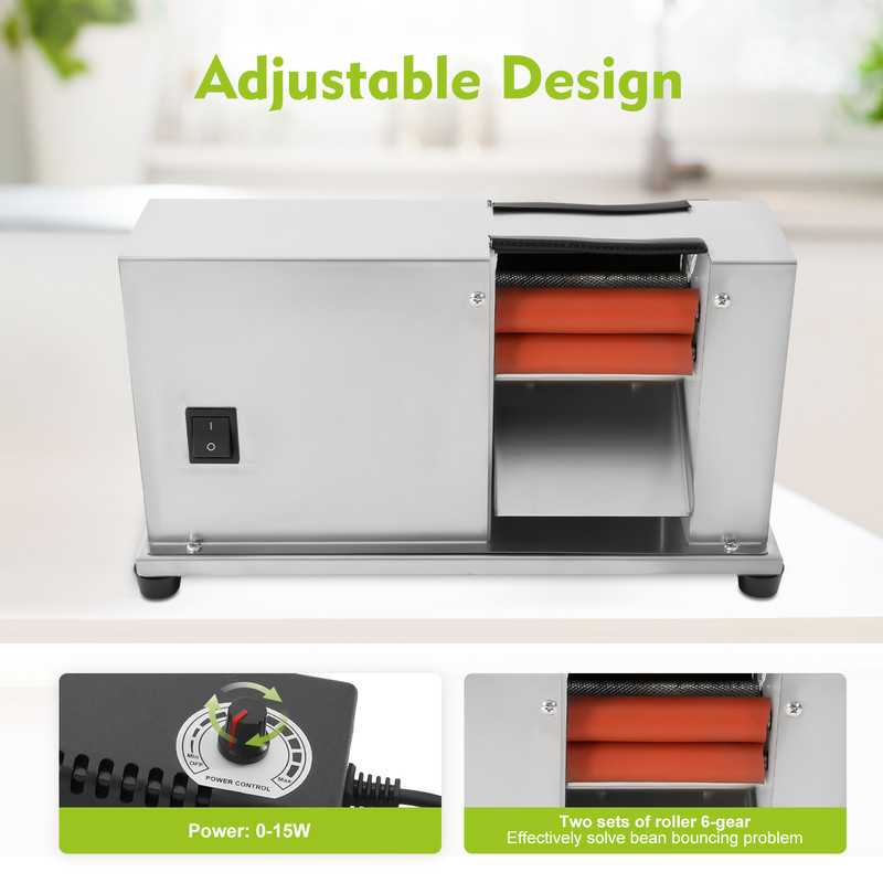 Electric Pea Sheller 20W Semi-automatic Bean Pea Sheller Peeling Machine 22 lbs gallery