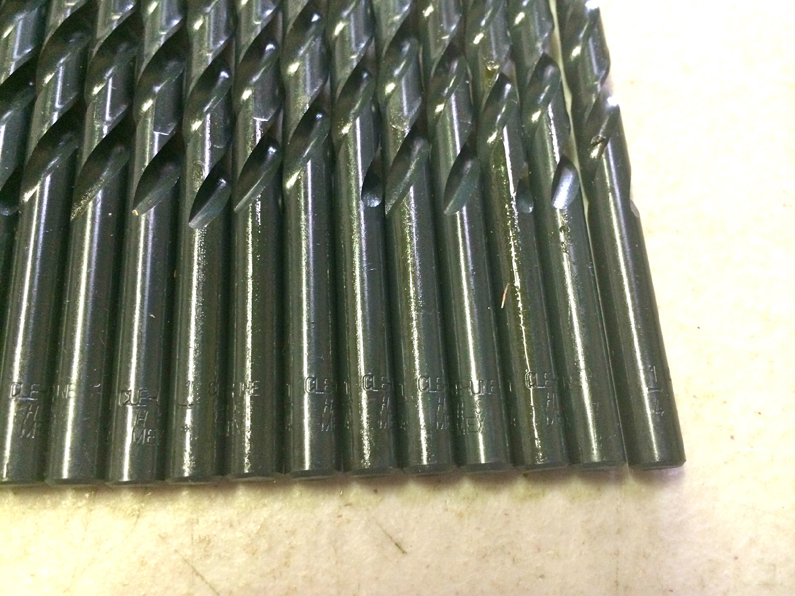 Cleveland Twist 1/4" Drill Bit Jobber Length High Speed Steel Drills 20 Pack gallery