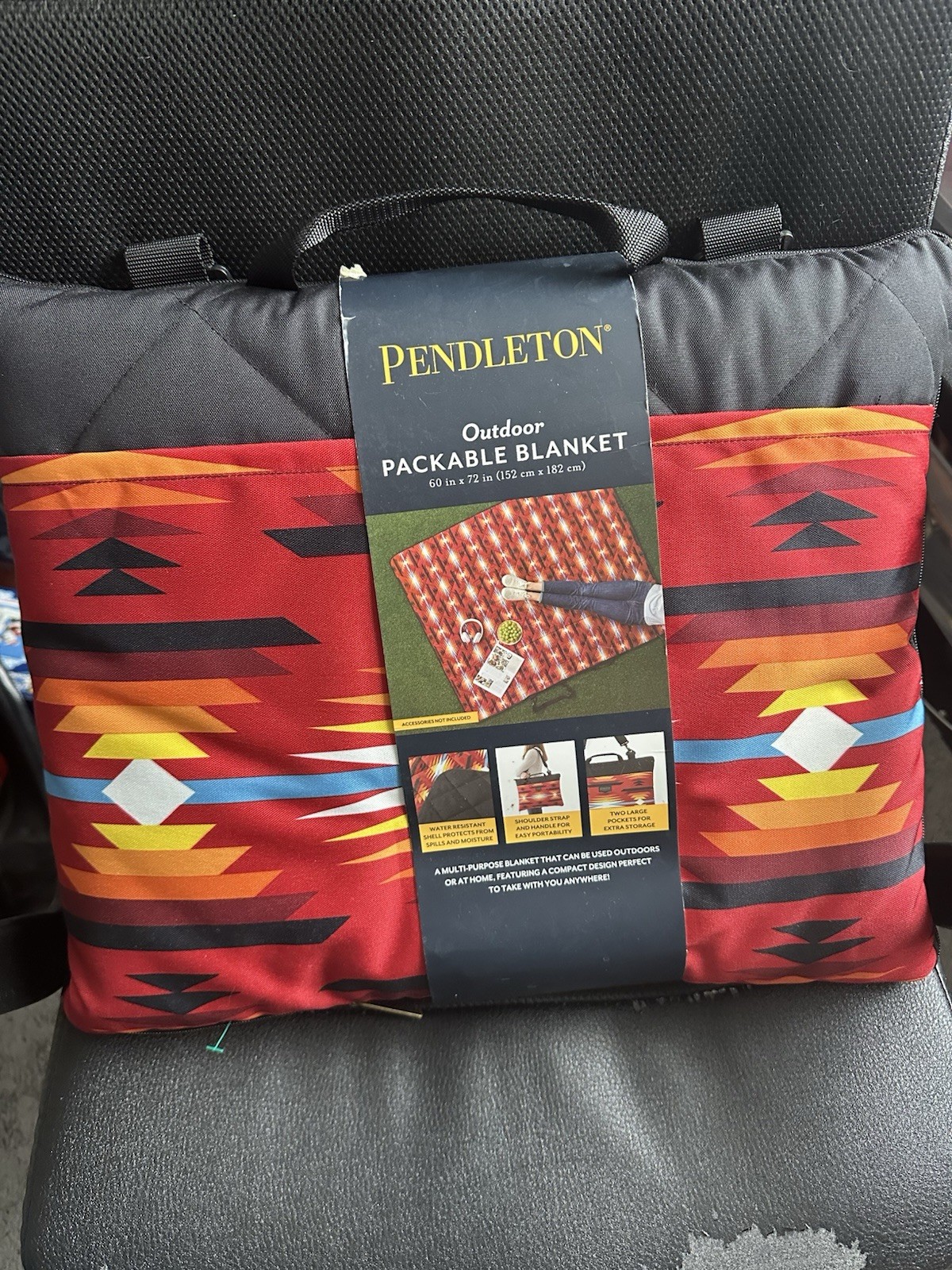 Pendleton Outdoor Packable Blanket Picnic Beach NEW Bag Pocket 60x72 Short Sands gallery