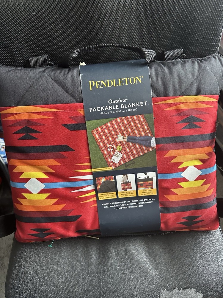 Pendleton Outdoor Packable Blanket Picnic Beach NEW Bag Pocket 60x72 Short Sands