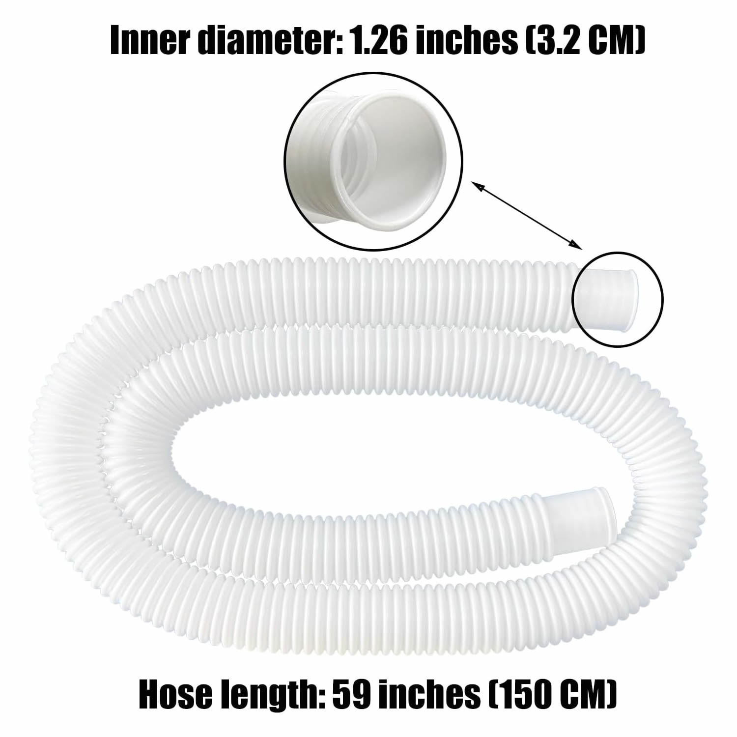 2 Pack Pool Pump Replacement Hose Pipe Accessory For Above Ground Pools Part gallery