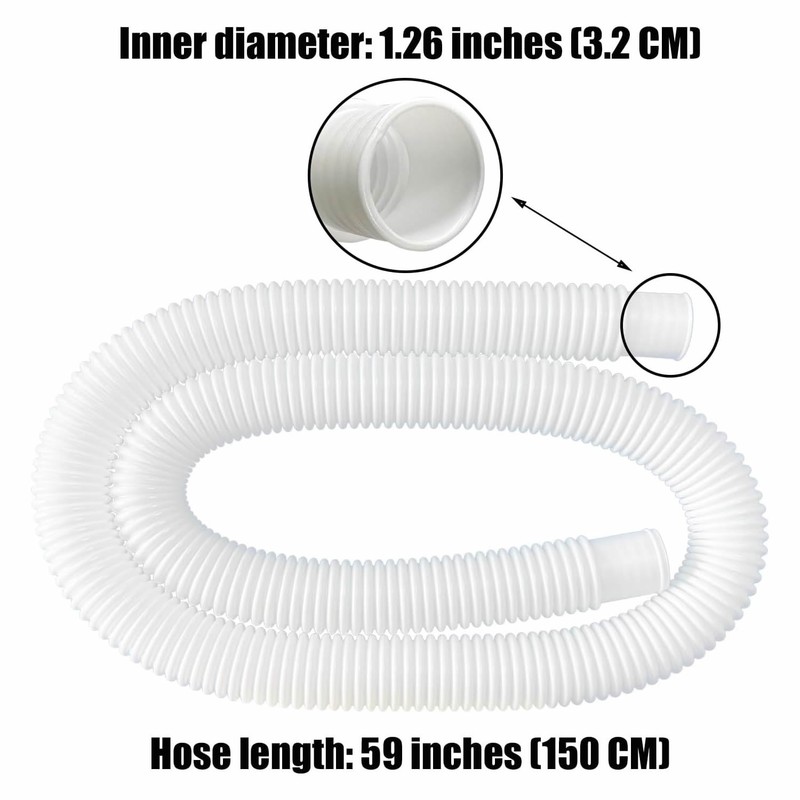 2 Pack Pool Pump Replacement Hose Pipe Accessory For Above Ground Pools Part gallery