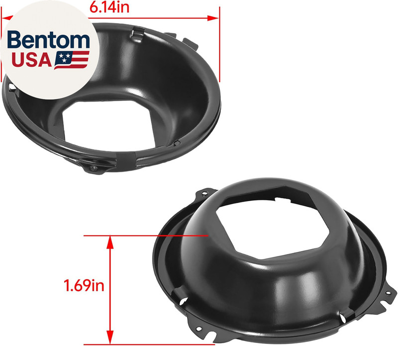 8PCS Front Headlight Molding+Headlight Bucket Compatible with 1964-1970 Chevrole gallery
