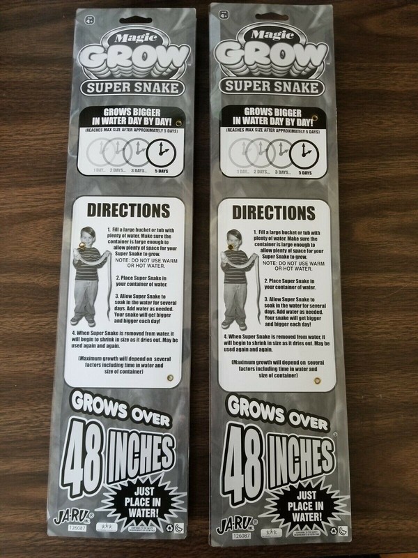 Magic Grow Super Snake (2 Pack) Grows Over 48 Inches! gallery