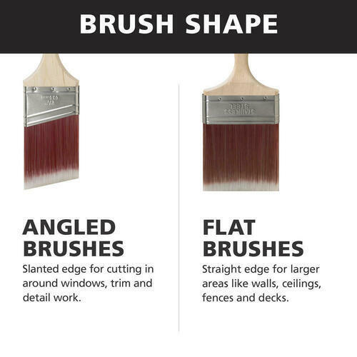 4 pack BEST 1" Angle Polyester Nylon Ceiling & Trim Cut-In Paint Brush All Paint gallery