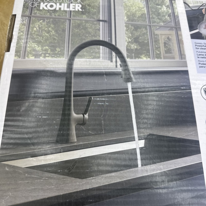 Kohler R33912-BL Guild Pull-down Kitchen Sink Faucet Matte Black gallery