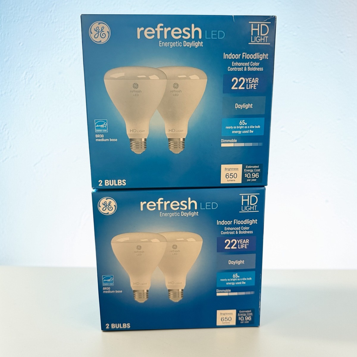 GE LED Refresh HD Light BR30 Floodlight Medium Base Bulbs - 4 Bulbs gallery