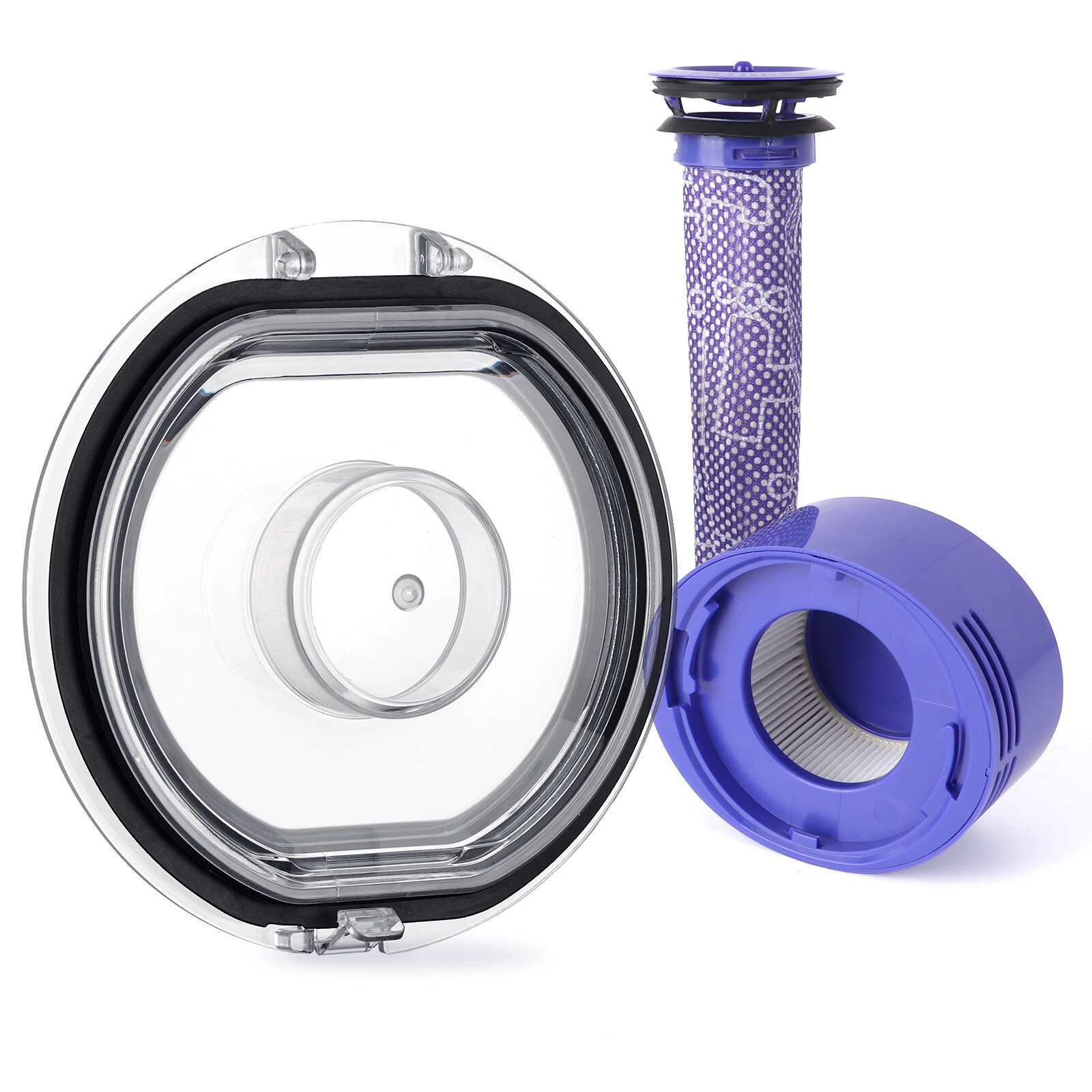 HEPA Filter&Dust Bin Lid 3 Pcs Sets Parts for Dyson V7 V8 Vacuum Cleaner gallery