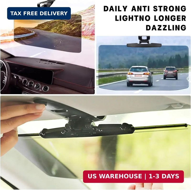 Universal Car Sun Visor Extension with Anti-Glare & UV Protection - Polarized Le gallery