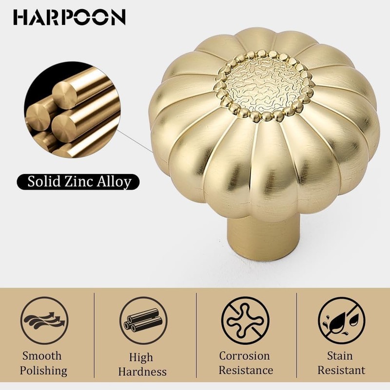 Harpoon 10 Pack Cabinet Knobs Vintage Round Knob Kitchen Bar Cabinet Hardware gallery