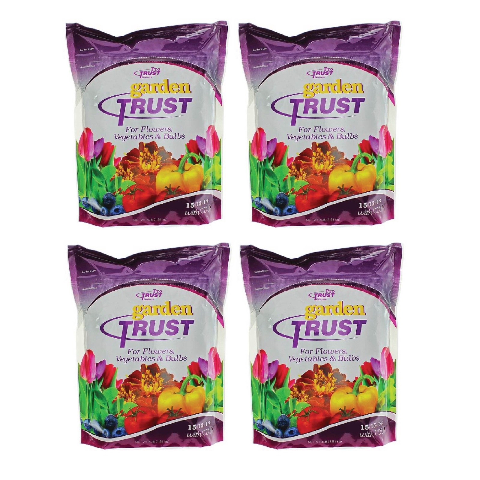 Garden Trust Flower & Vegetable Fertilizer - 4 Lb Bag (4 Pack) gallery