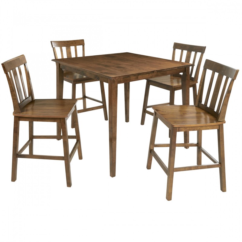 5-Piece Table and Chairs Dining Set Counter-Height Kitchen Nook Breakfast Pub gallery