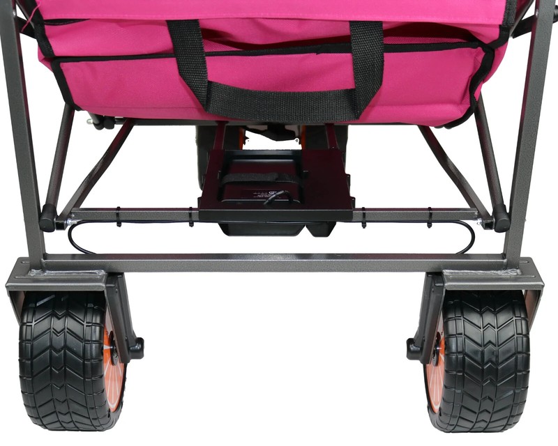 VEARGO Electric Collapsible Folding Garden Utility Wagon With Tailgate gallery