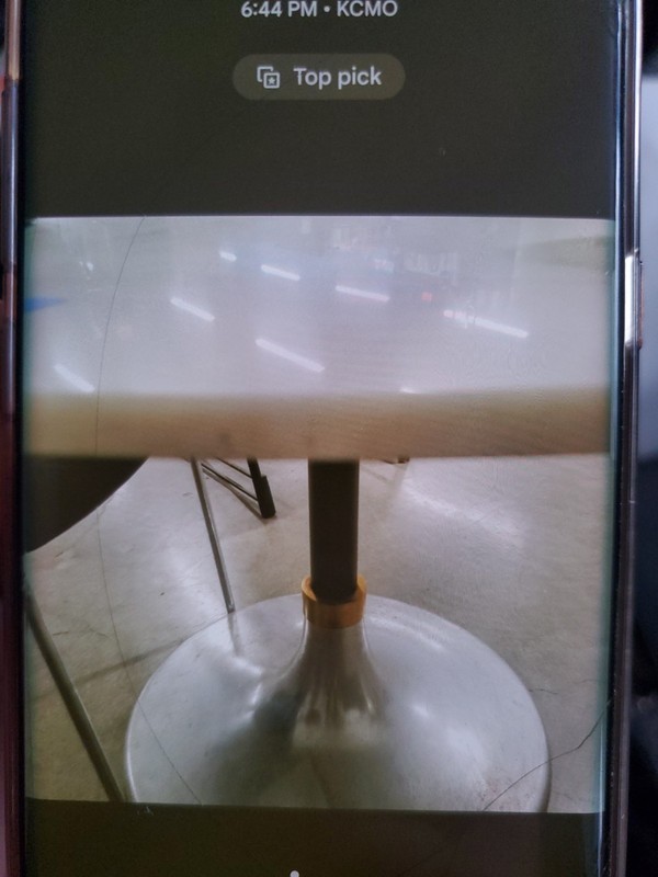 CB2 Hackney Marble Table 44" Round BANSWARA MARBLE Tri‑Metal Pedestal EXCELLENT gallery