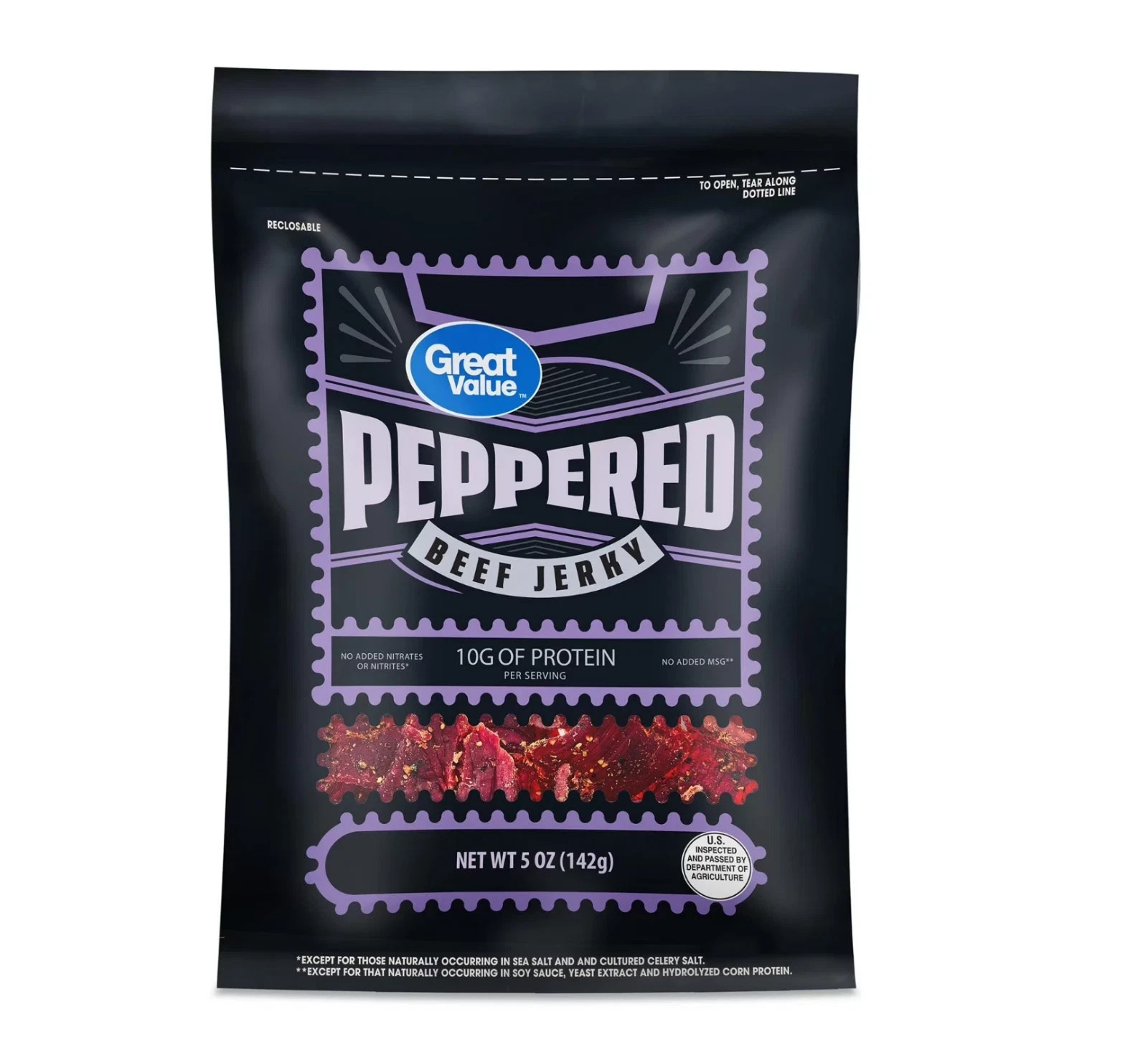 Great Value Peppered Beef Jerky, 5 Oz... gallery