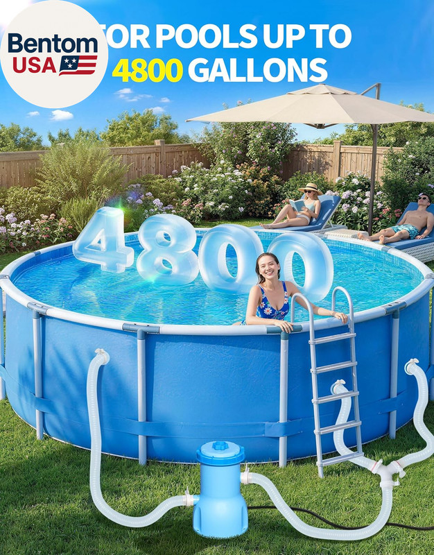 Standard Series above Ground Pool Filter Pump - 800 GPH Flow Rate | Rapid Circul gallery