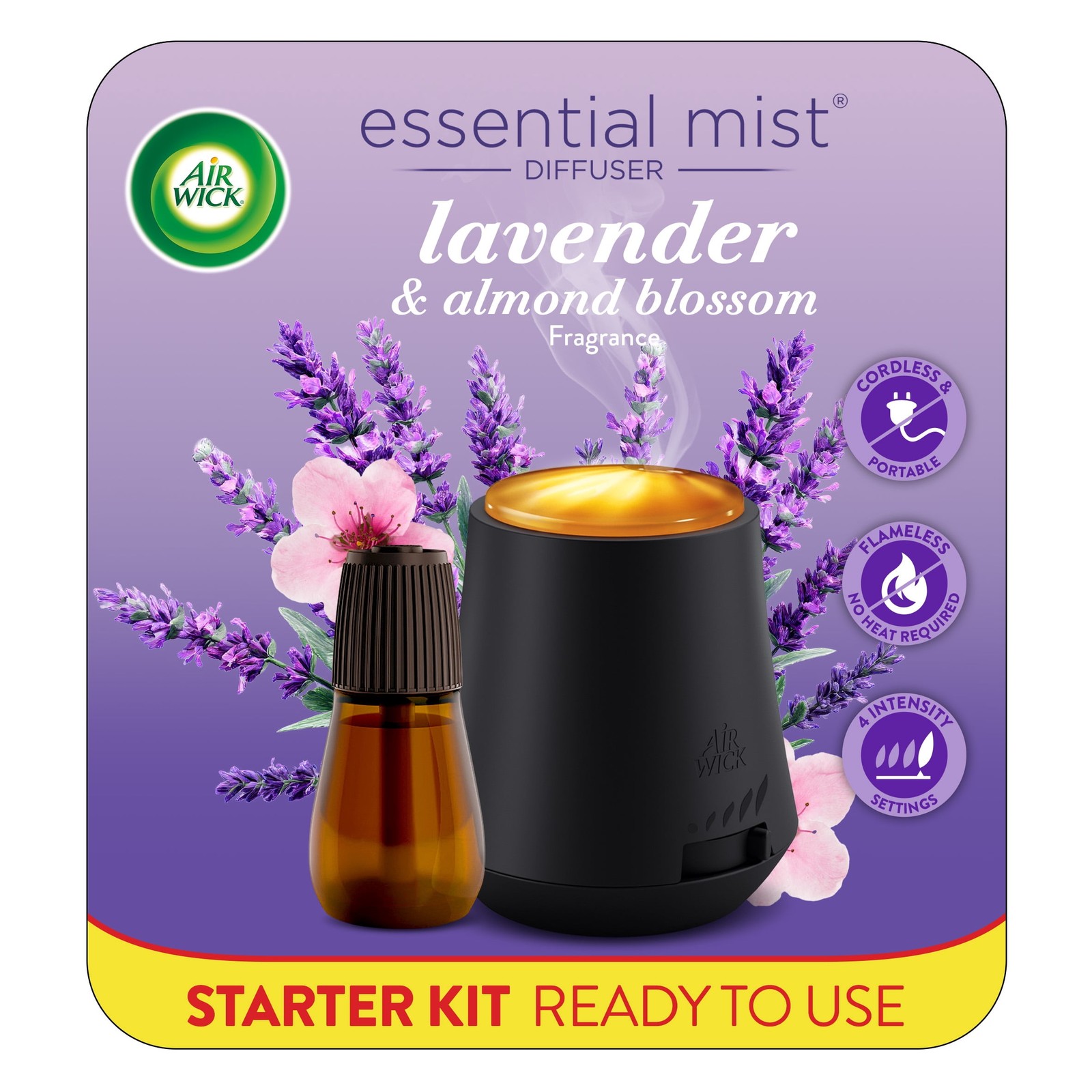 Air Wick Essential Mist Starter Kit – Lavender & Almond Blossom gallery