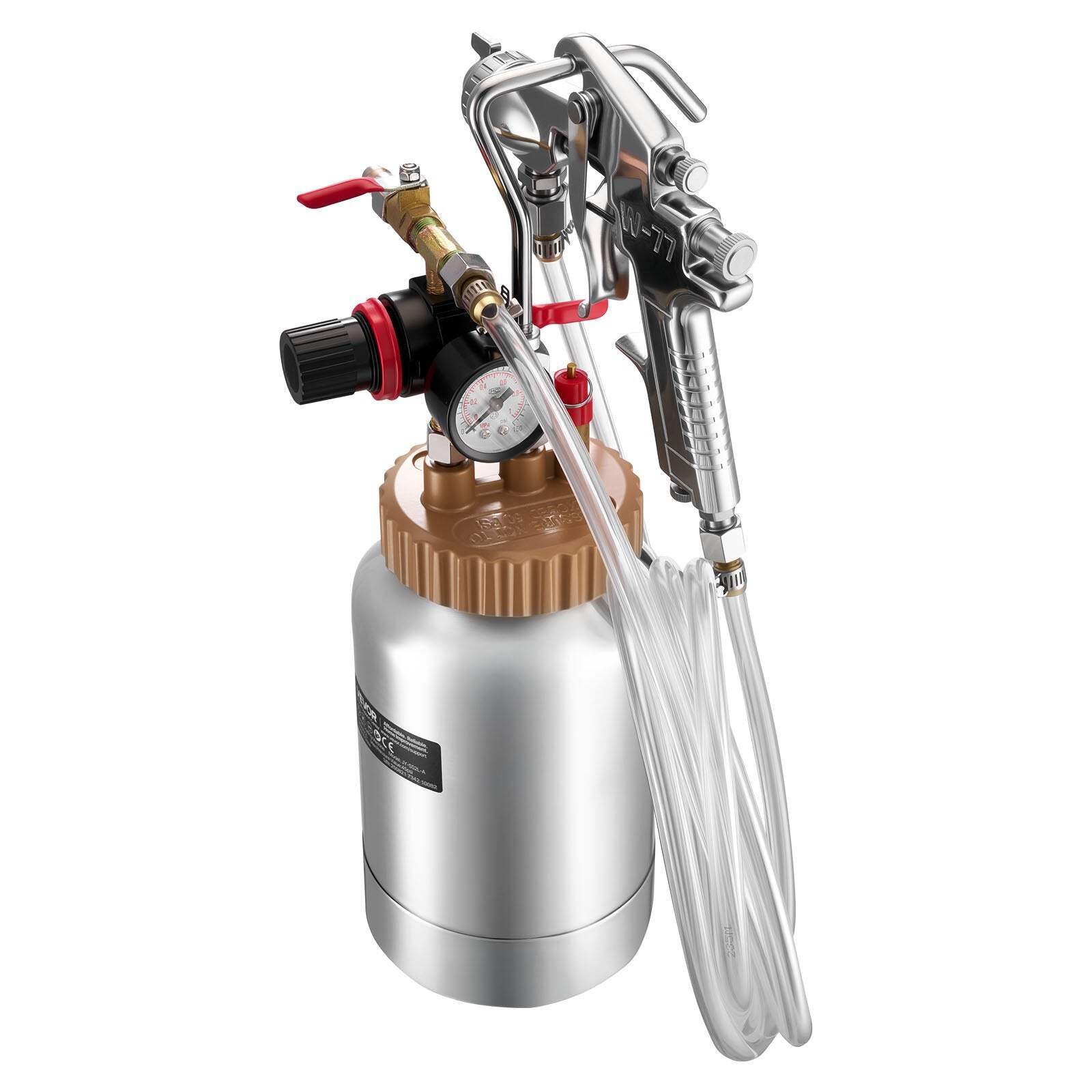 Spray Paint Pressure Pot, 0.5 Gal/2 L Pressure Pot Paint Sprayer, Φ1.8mm + Φ3mm gallery