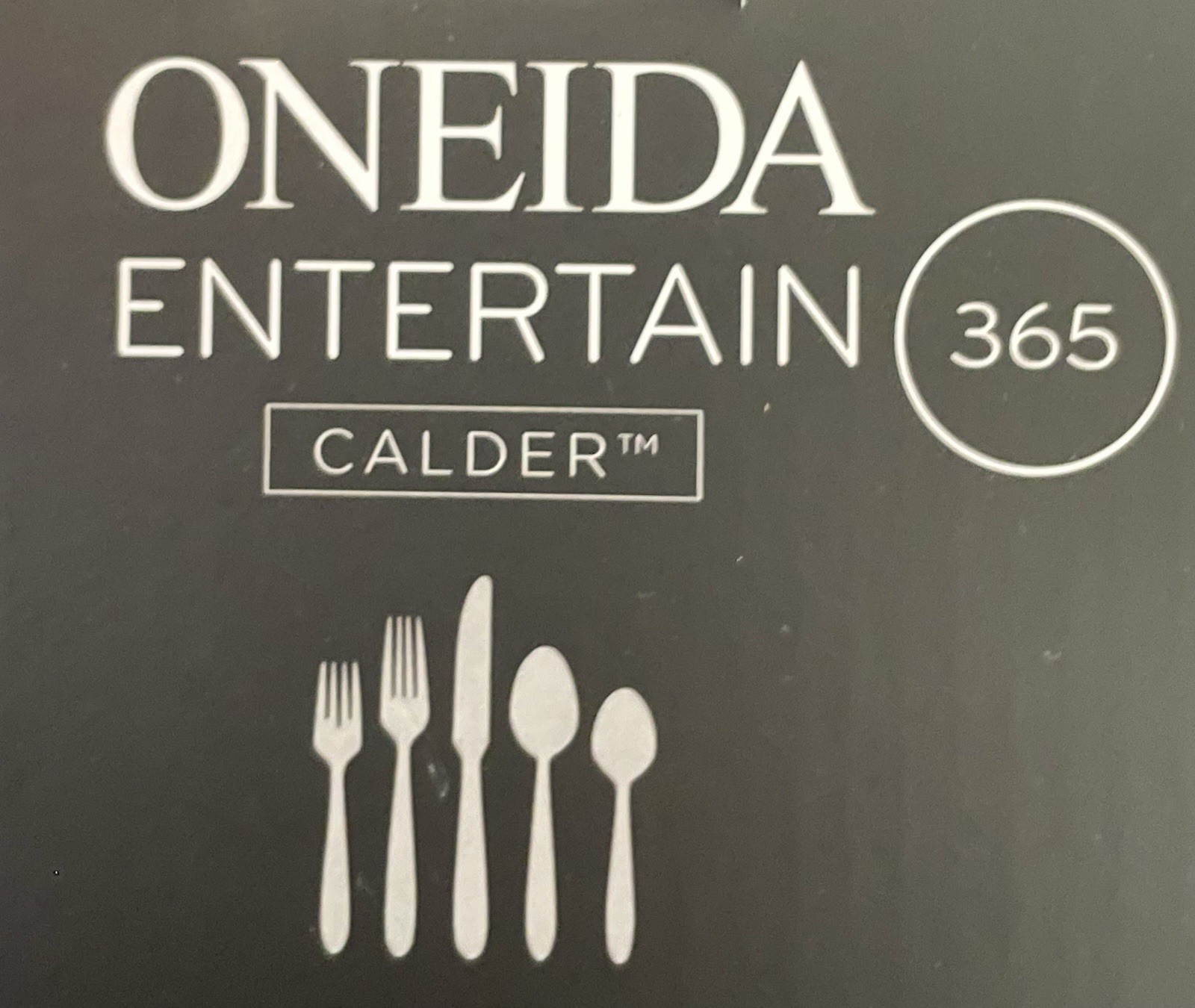 Oneida Entertain 365 - One 5PC PLACE SETTING “Calder” 18:0 STAINLESS- NEW no box gallery