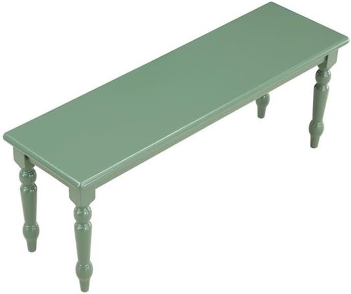Windsor Backless Dining Bench - Equistian Green gallery
