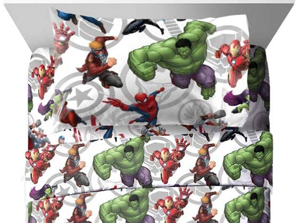 Marvel Avengers "Superheroes" Kids Microfiber Sheet Set - W9062389645 gallery
