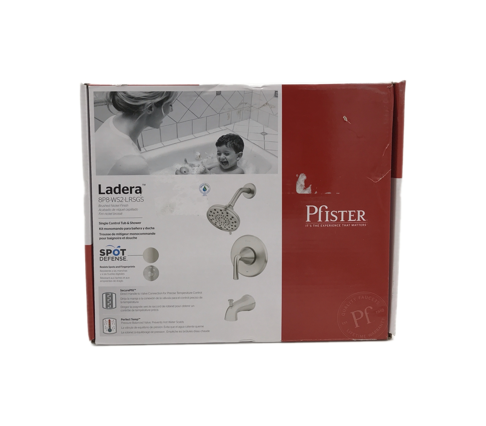 Pfister Ladera Single Handle 3-Spray Tub and Shower Faucet Brushed Nickel gallery