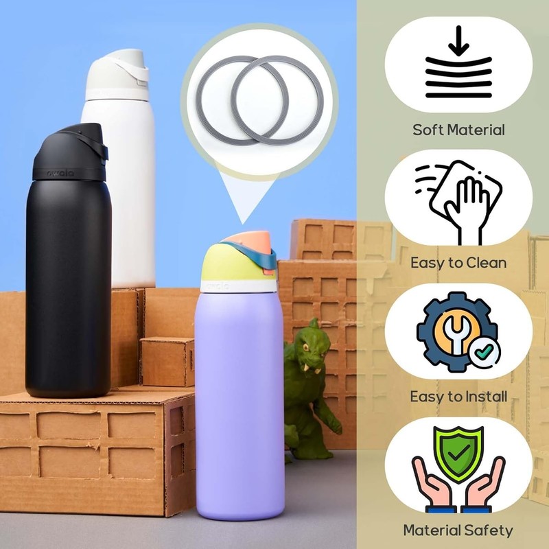 High-Quality Rubber Replacement Seals for Owala FreeSip Water Bottles gallery