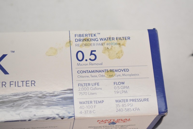 FiberTek Drinking Water Filter 0.5 Micron 6906 White For Aqua Optima Evolve gallery