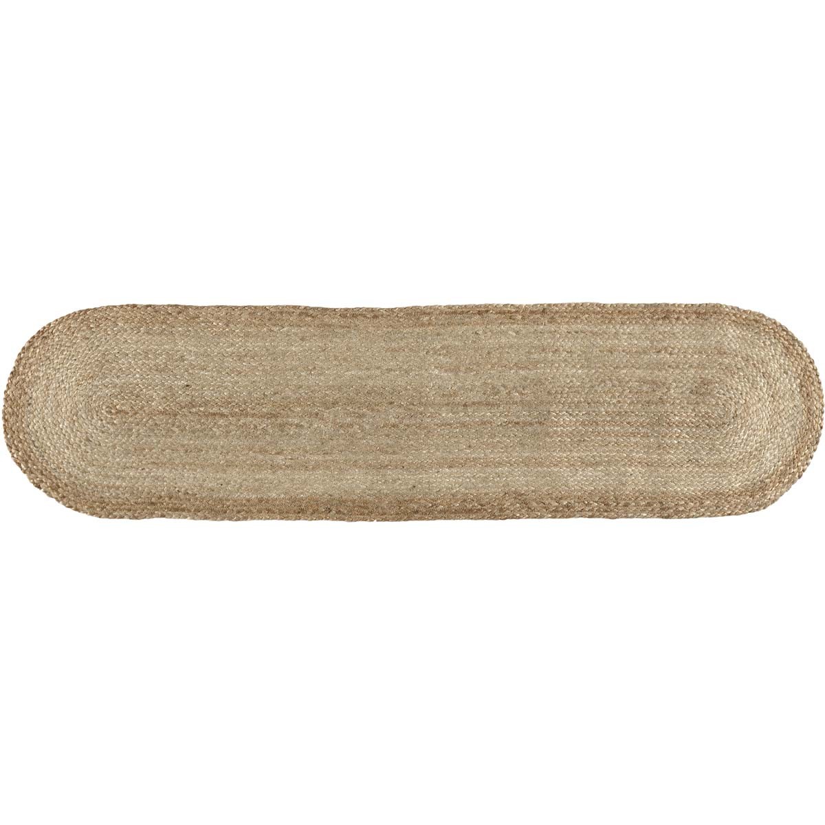 Table Runner Natural Jute Farmhouse 13x48 Oval Braided Kitchen Decor VHC Brands gallery