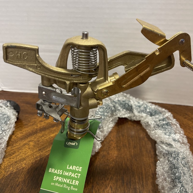 1 Pasture Master 3/4” adjustable Brass Impact Sprinkler & Commercial steel Bases gallery