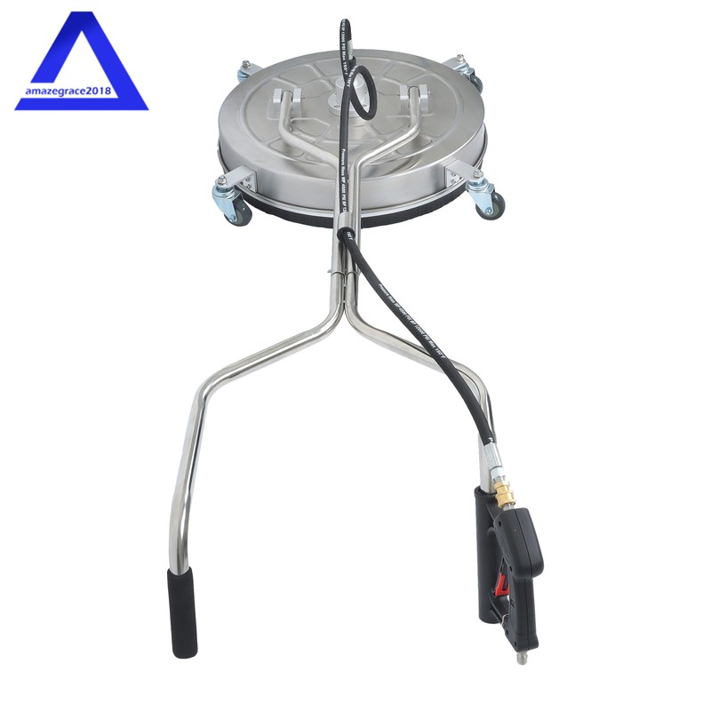 6000 PSI Pressure Washer Surface Cleaner 24" w/ Handles & Wheels Quick Connect gallery