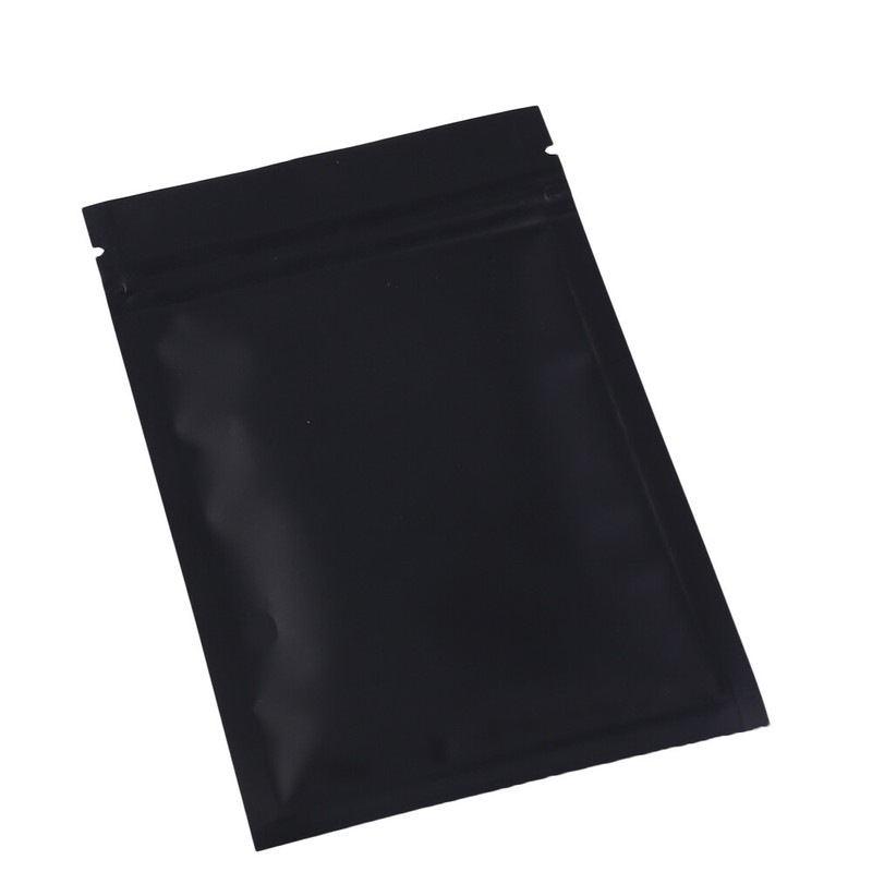 Matte Black Barrier Resealable Snack Storage Bags Gram Oz Eighth Quarter Sizes gallery