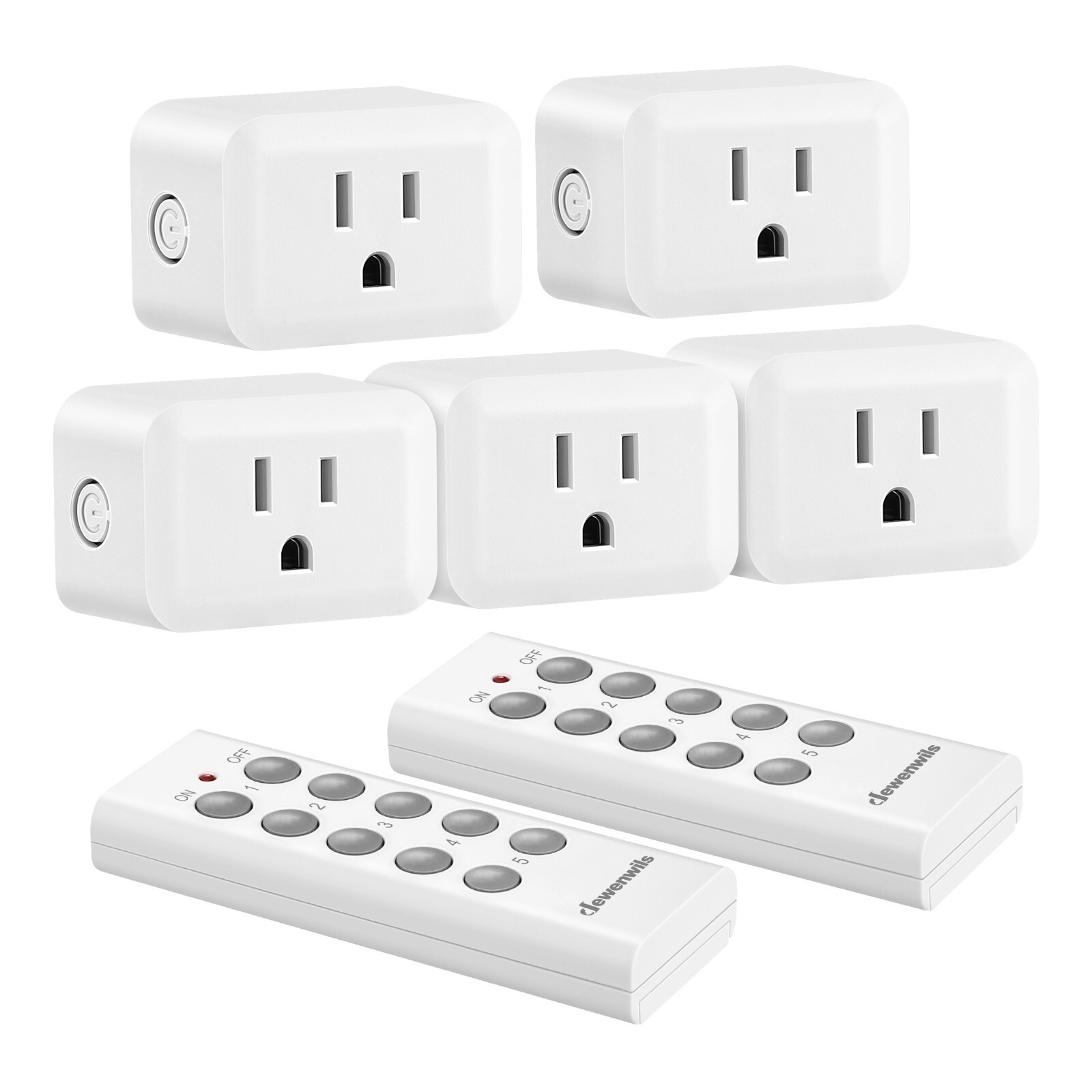 DEWENWILS Wireless Remote Control Outlet,2 Remote 5 Outlets 125V/15A gallery