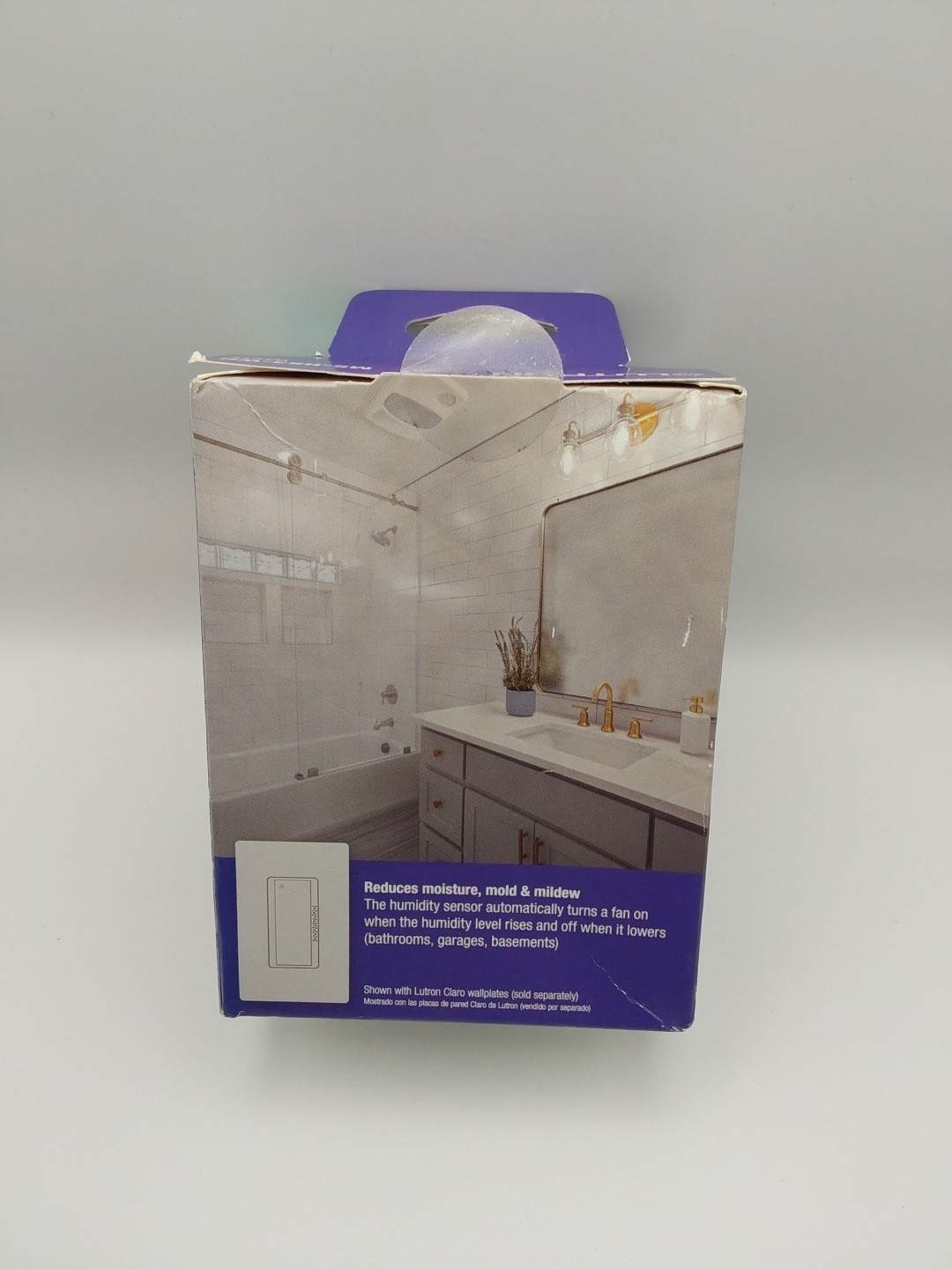 Lutron Xactsense Humidity Sensor Switch for Bathroom Exhaust Fans Single-Pole B gallery