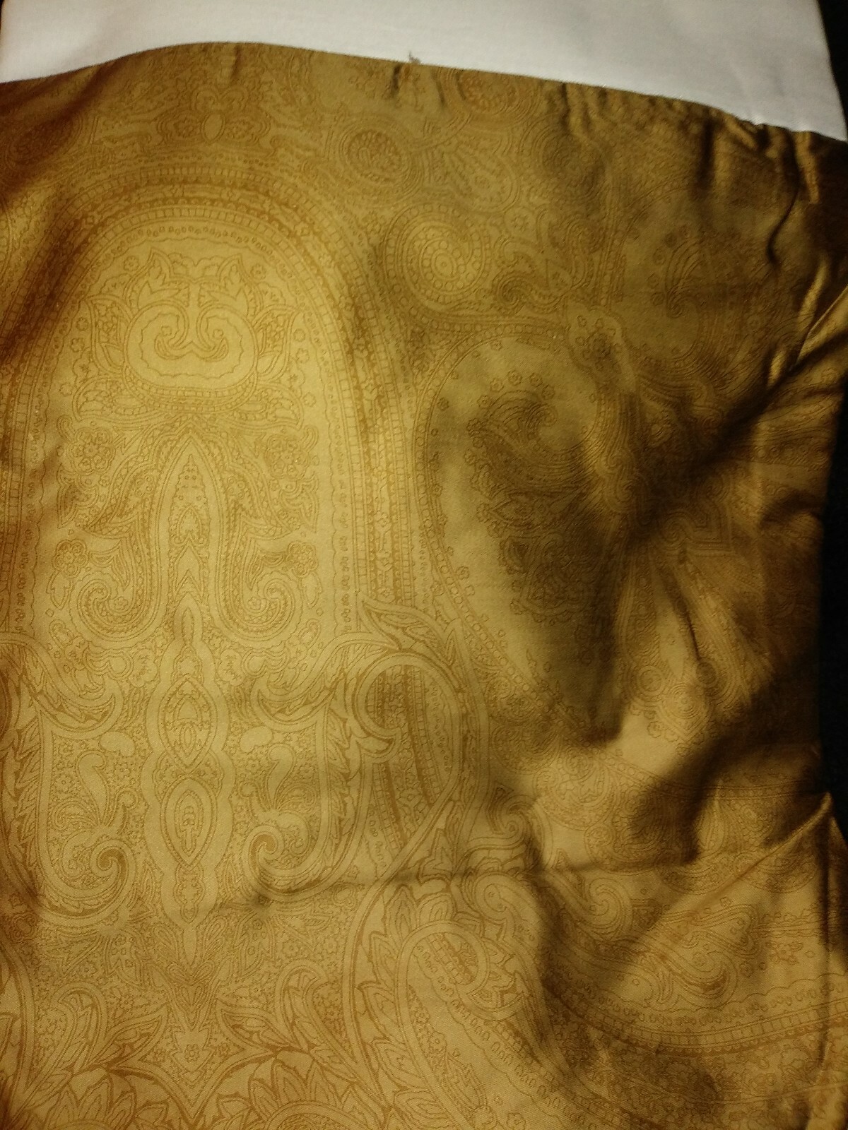 RARE Ralph Lauren Doncaster Camel Paisley Queen Bed skirt New gallery