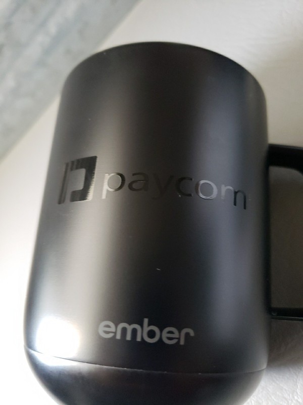 Ember Temperature Control Smart Mug 2 Black 10oz Mug Paycom Logo Works! gallery