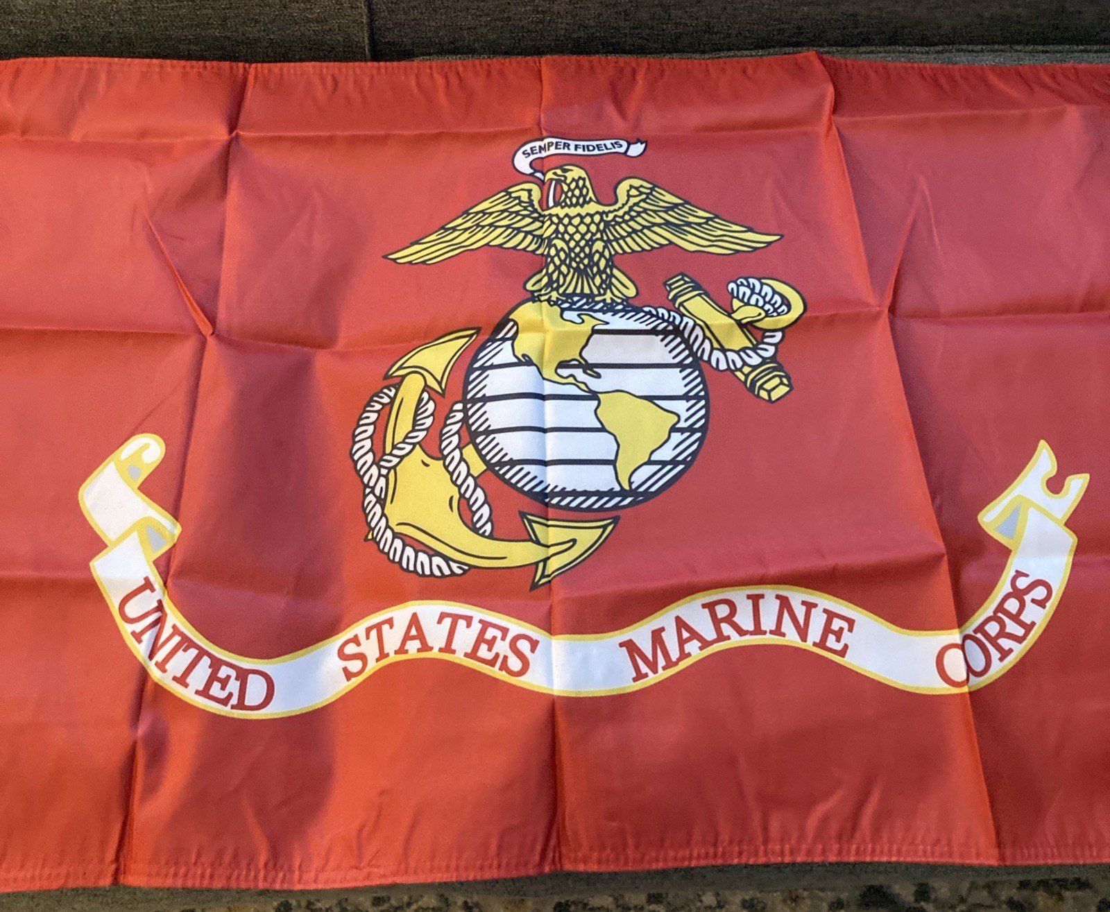 USMC Flag - Double Sided,2X3 100% Polyester, Outdoor - Marine Corps NEW gallery
